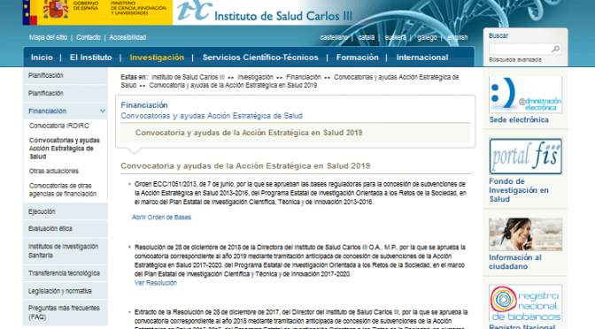 Acción Estratégica en Salud 2019