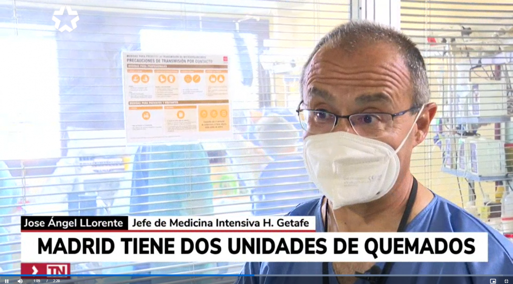 José Ángel Lorente Balanza Jefe de Servicio de Medicina Intensiva en el Hospital U. de Getafe